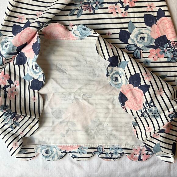 Cynthia Rowley Little Girl Dress size 6 US 5-6yrs Short Sleeve A-line Floral Tan - Picture 6 of 7